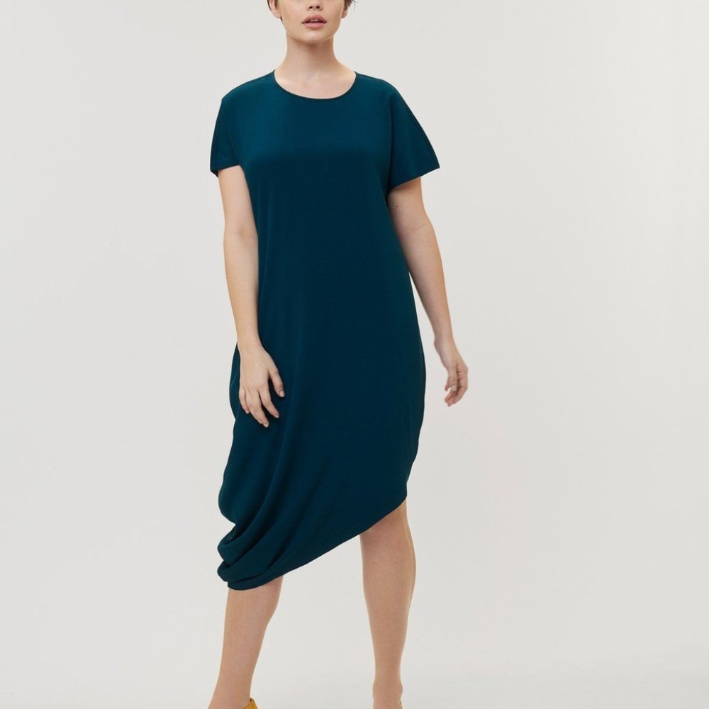 Crepe Augusta dress teal 18-20 Universal Standard